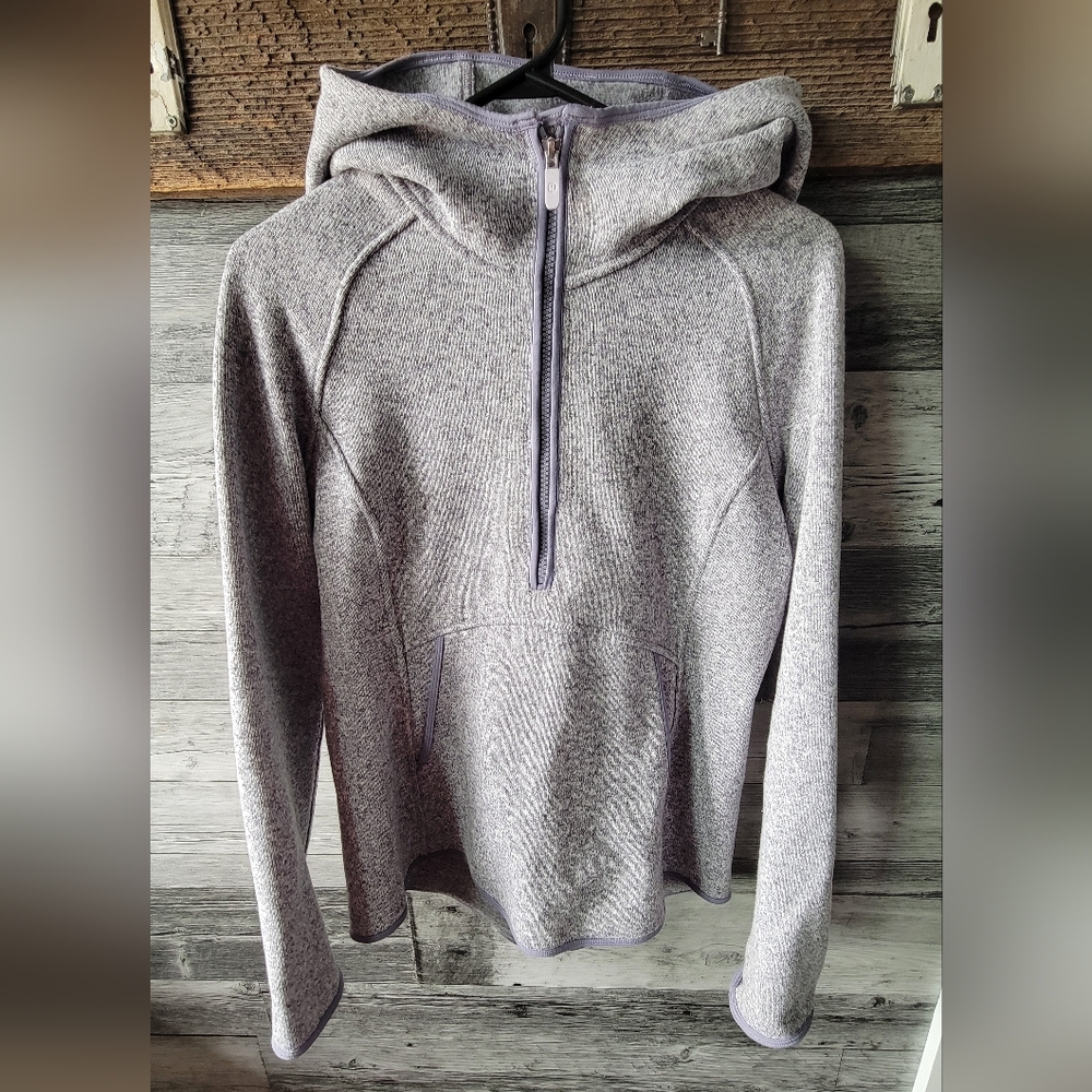 Lululemon Athletica Gray Half Zip Sweater